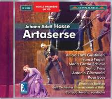 Hasse: Artaserse Dramma per musica in three acts